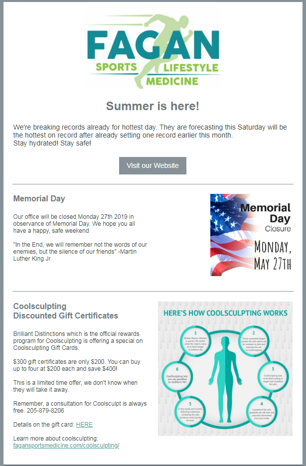 May newsletter